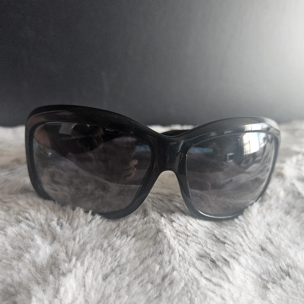 Dolce & Gabbana Black Sunglasses with Silver Accents - Picture 3 of 5